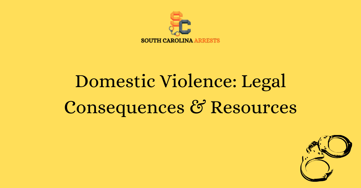 Domestic Violence Legal Consequences Resources