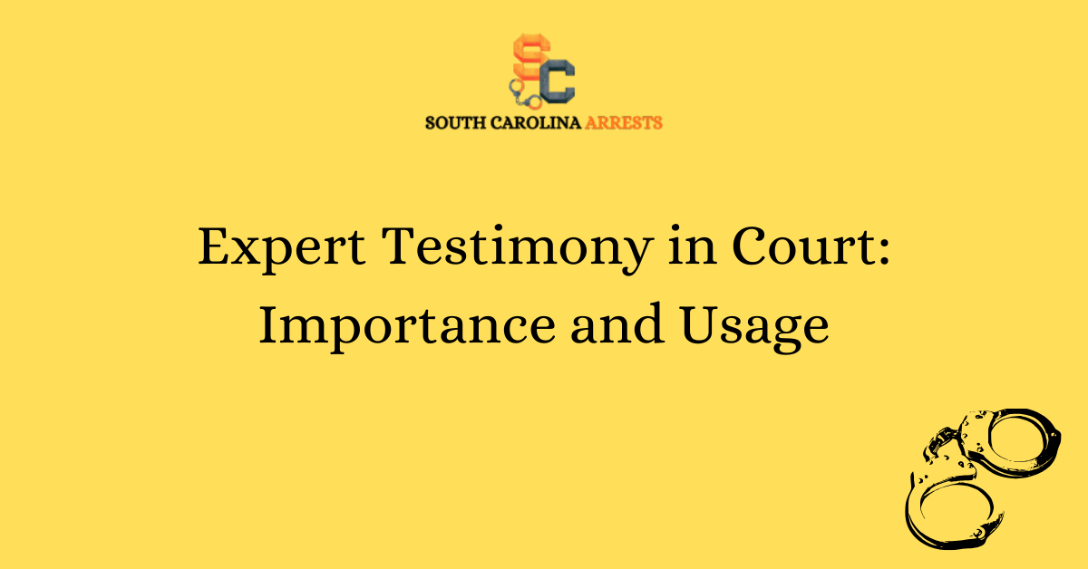 Expert Testimony in Court Importance and Usage