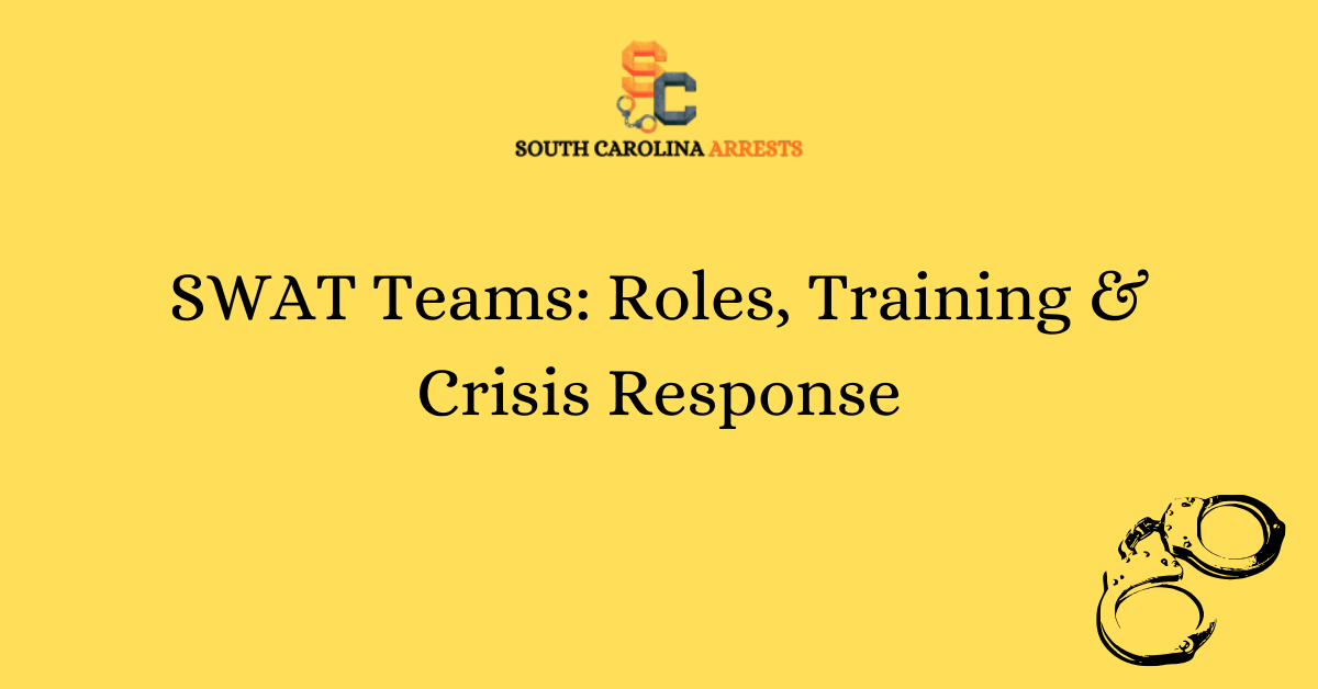 SWAT Teams Roles Training Crisis Response