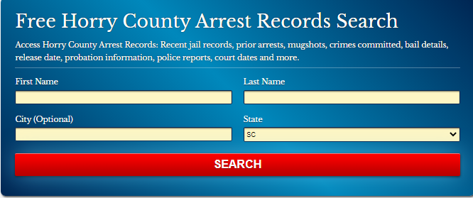 Horry County Mugshots